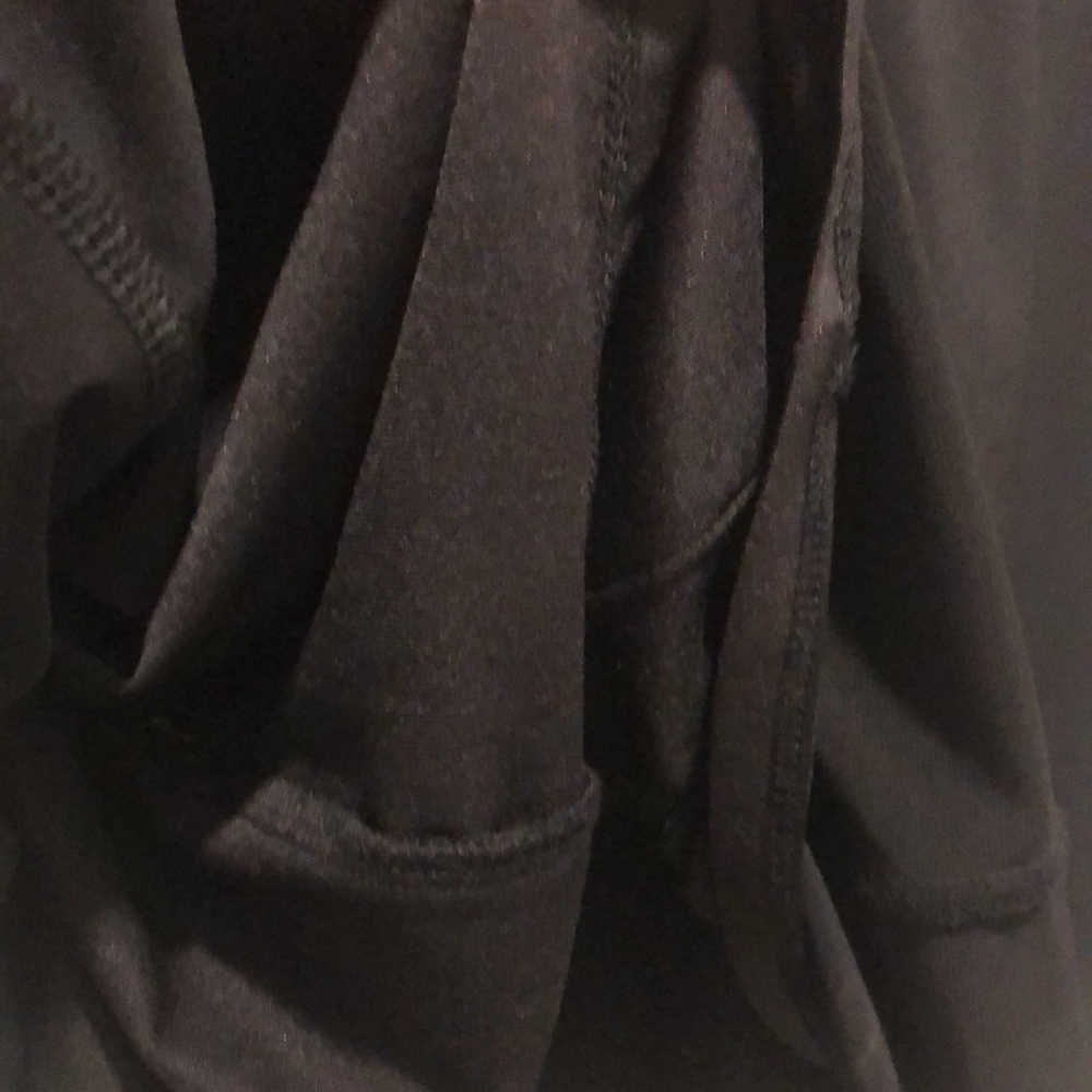 EUC [Trina Turk] Solid Black, 3/4 Sleeve, Knee-Length Draped Dress Womens Sz 6 - Picture 8 of 16